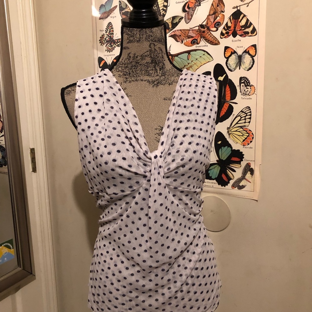 Polka Dot Sleeveless Top